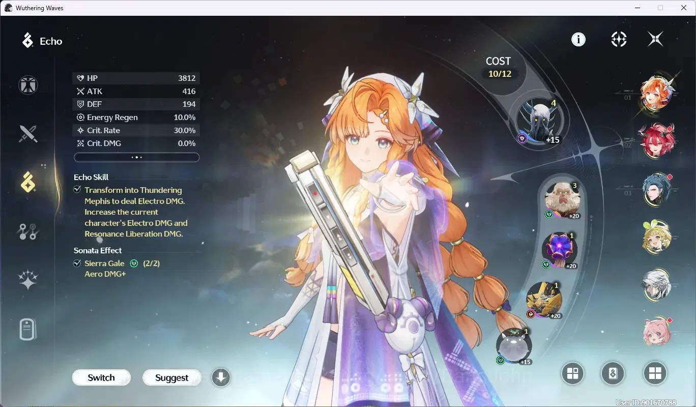 Wuthering Waves Accounts SEA|UL 28|Rank 3|4 Char Limit [Sigrika, Ciaccona,  image 3