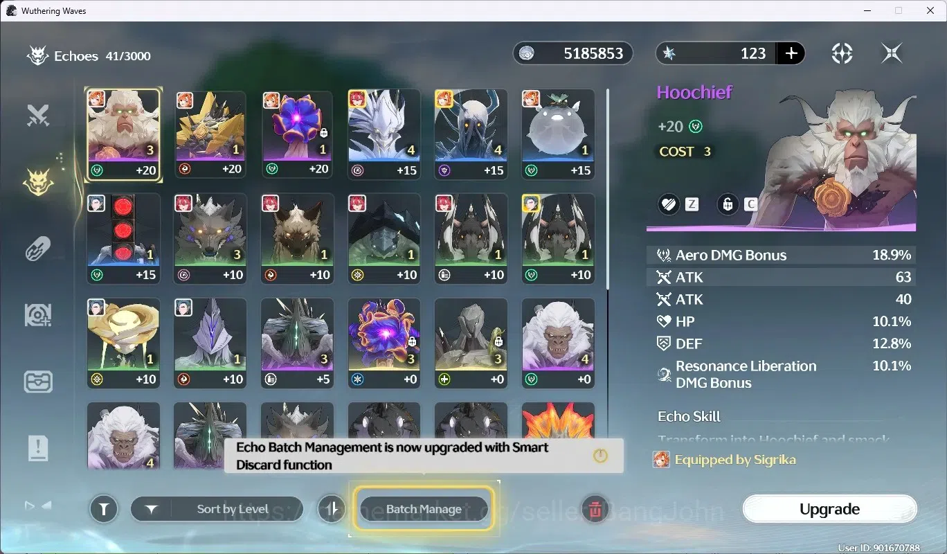 Wuthering Waves Accounts SEA|UL 28|Rank 3|4 Char Limit [Sigrika, Ciaccona,  image 8