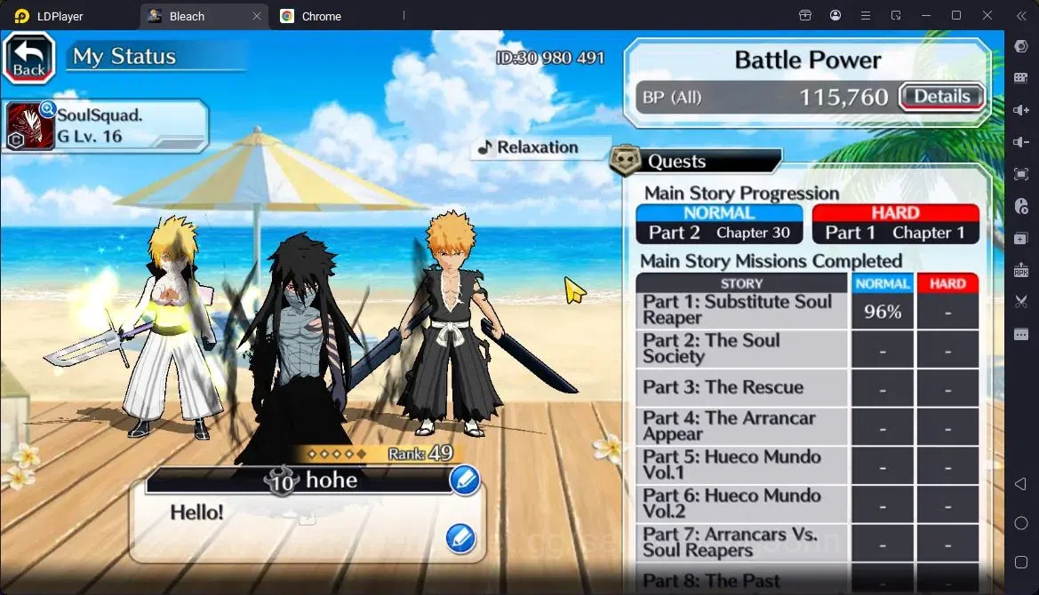 Bleach: Brave Souls Accounts Starter GLOBAL | 11k Orb + fresh Story | Ichigo DTV,Aizen 6Aniv,Ichigo 9th Aniv,Halibel FB 4