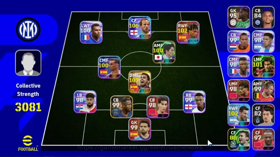 eFootball Accounts Legends & Iconic Players Android|Big Time Rodri Spain 19 Jul '26|Epic Shinji Ono,Serginho,Shevchenko|4 1