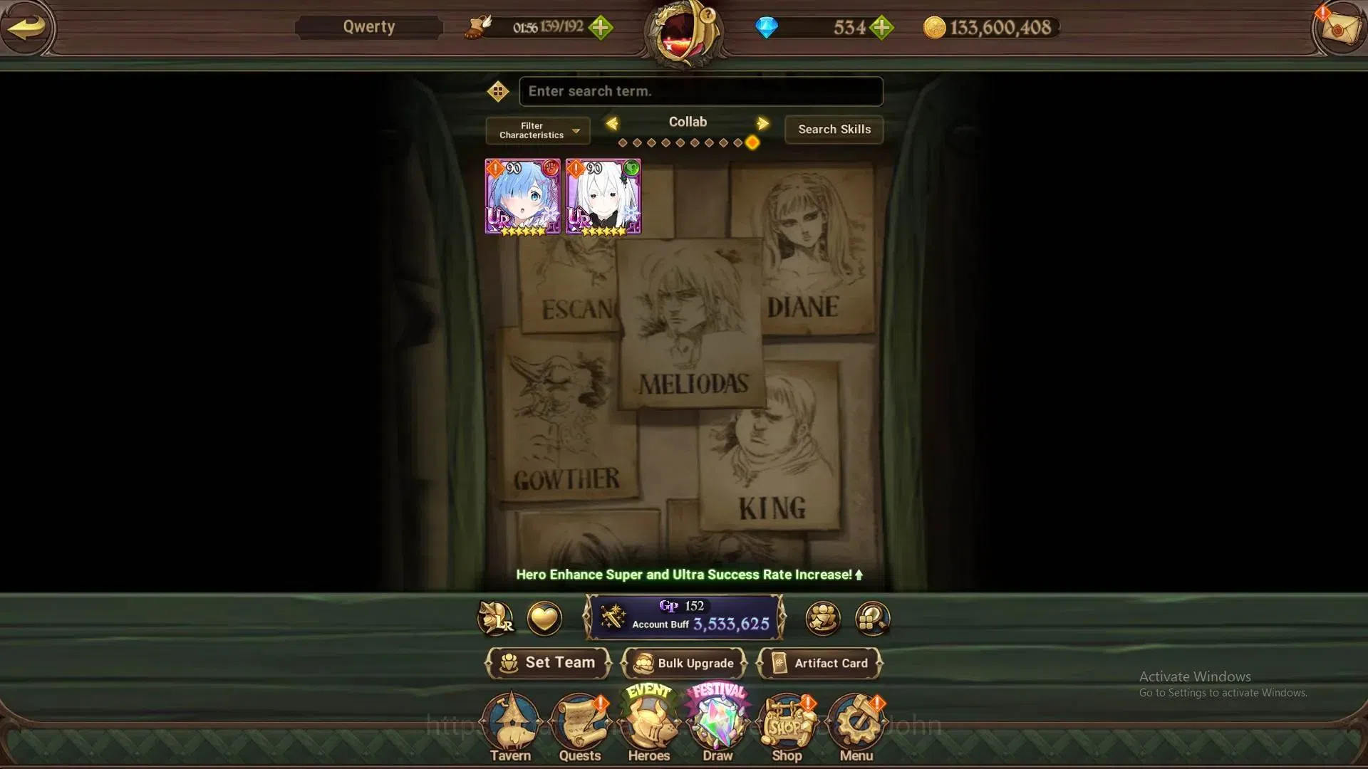 The Seven Deadly Sins: Grand Cross Accounts ASIA |3.53M CC|534 DM|LR 5+UR 7|LR Nemesis 6/6,ZO image 11