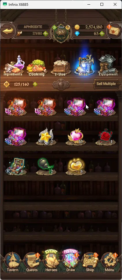 The Seven Deadly Sins: Grand Cross Accounts Whale Global | 3.2M CC |1 LR | Salos, Merlin Esca, Chaos Arthur ,Mael|Full 15