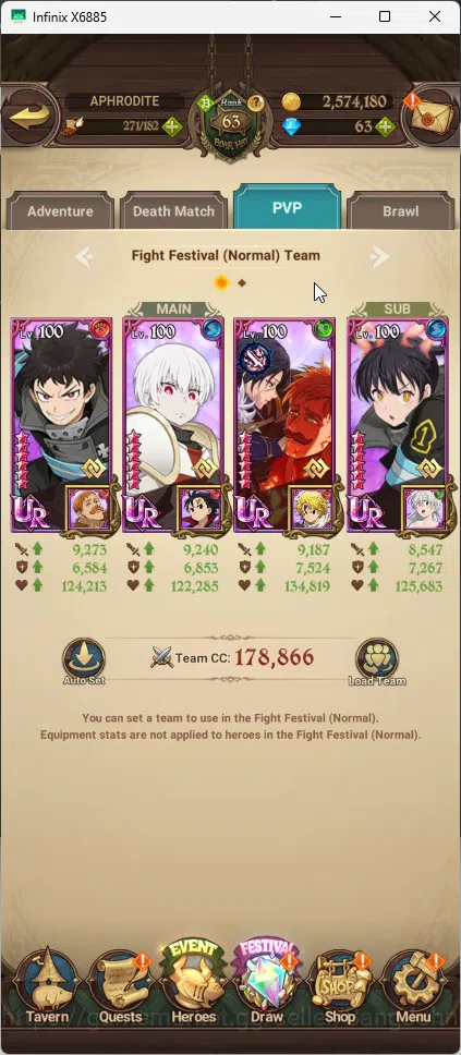 The Seven Deadly Sins: Grand Cross Accounts Whale Global | 3.2M CC |1 LR | Salos, Merlin Esca, Chaos Arthur ,Mael|Full 9