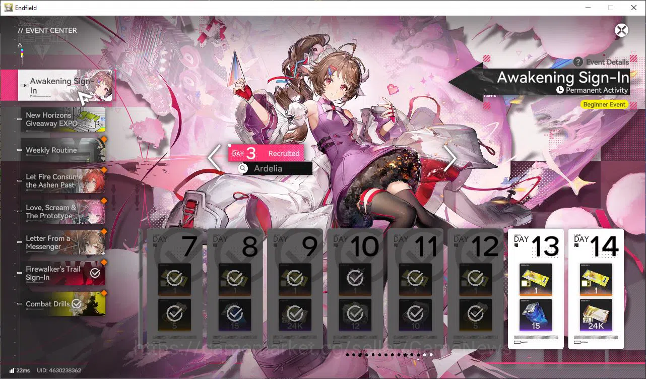 Arknights: Endfield Accounts ASIA Lv49|Laevatain,POG P2+sign,Ardella P1+sign,La image 17