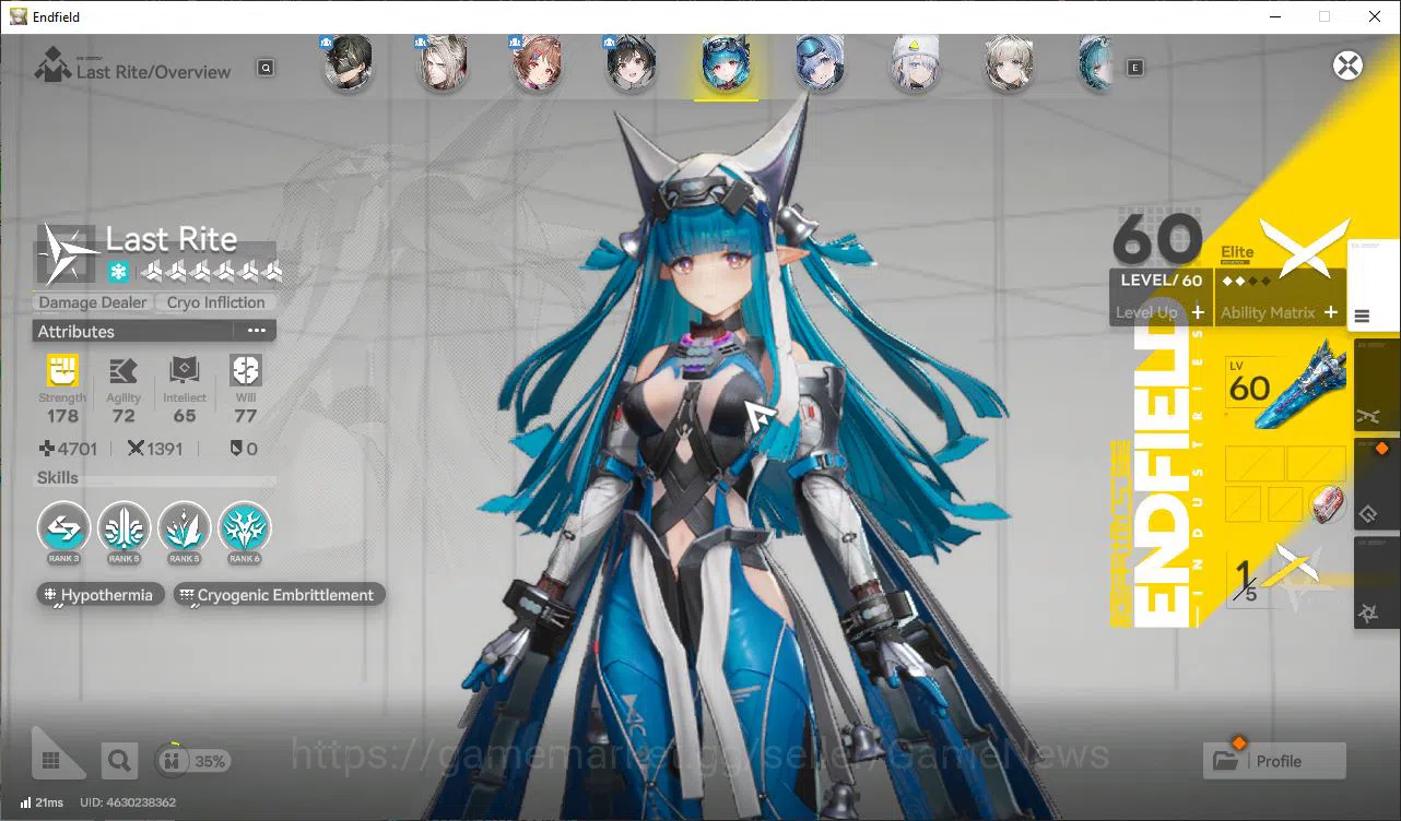 Arknights: Endfield Accounts ASIA Lv49|Laevatain,POG P2+sign,Ardella P1+sign,La image 5