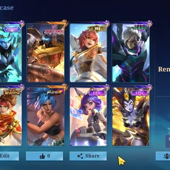 Mobile Legends: Bang Bang Accounts Collector Hero 133|Skin 227|High Immo 107|KOF Karina,TF Roger,Zodiiac Selena,Gaara