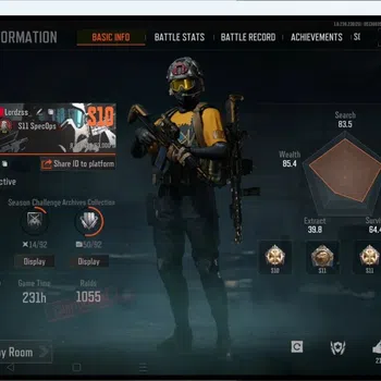 Arena Breakout High Value MOBILE Lvl 30|SV 95,9M|CV 55M|MORE SKIN,XRAY H416, image 1