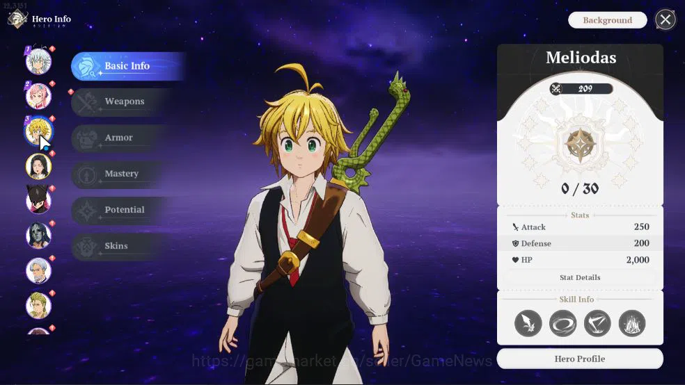 The Seven Deadly Sins: Origin Accounts [EU] Lv 2 Fresh Starter | 2 SSR | Meliodas, Guila  image 11