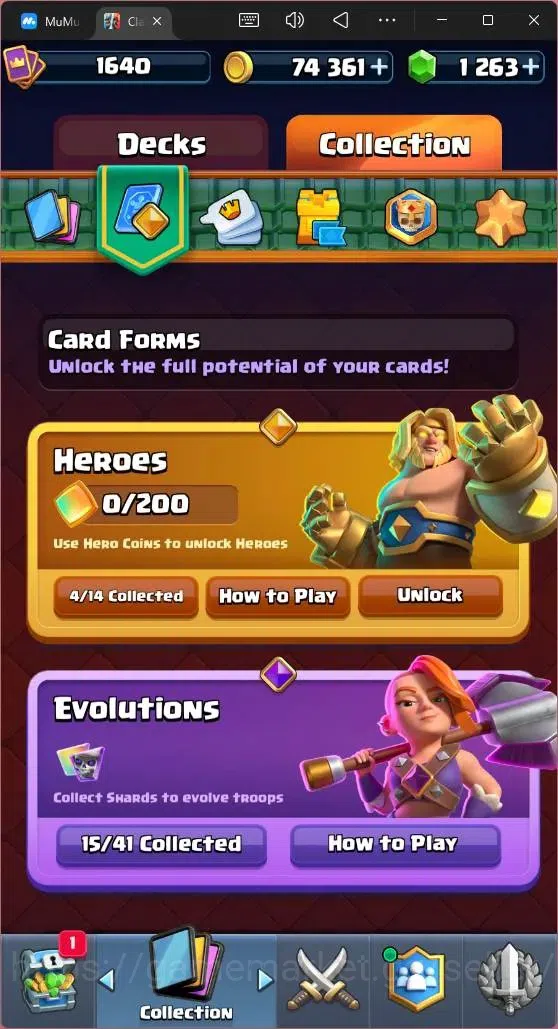 Clash Royale Accounts High-End Global |CL 1640|KTL 16|Trophy 12381|121 Cards|9 MAX|8 Champ|4 Hero|15 Evo|74K Gold|1263 14