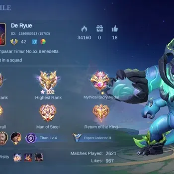 Mobile Legends: Bang Bang Accounts Collector Global |102|Skin 149|Expert|Prime Granger|CC Natalia|Spongebob Cyclops|Naruto
