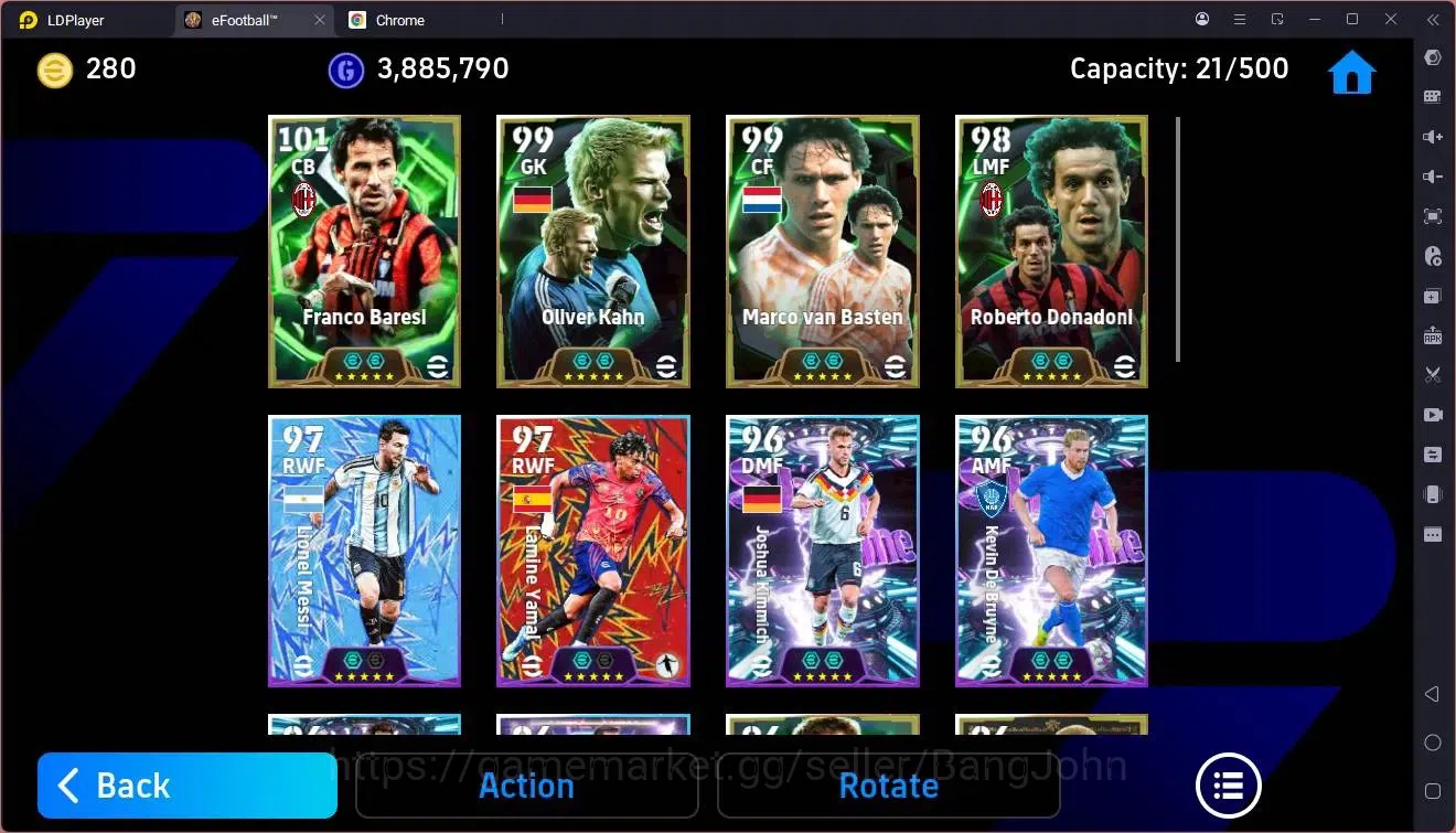 eFootball Accounts Mobile |PW 3178|Epic Baresi,Kahn,Basten,Donadoni,G image 4