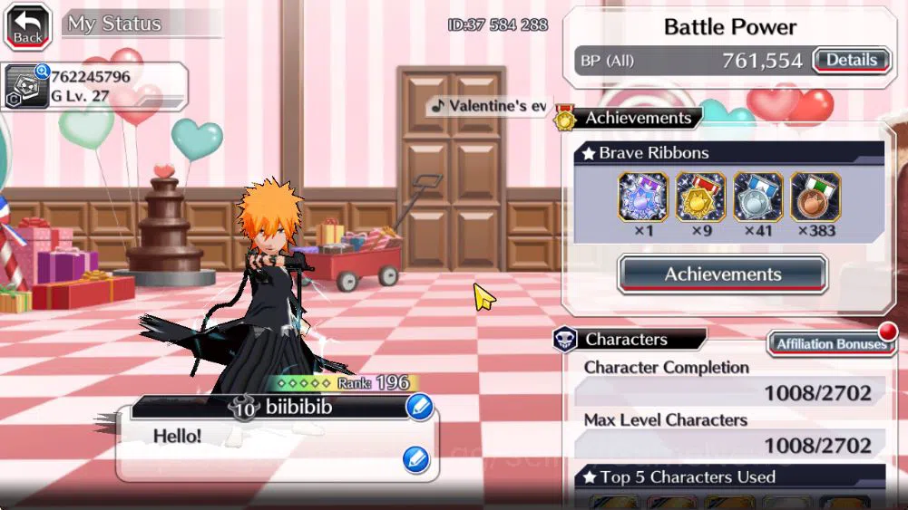 Bleach: Brave Souls Accounts Mid-Tier [GLOBAL]52K Orb|Valentine2026(Yachiru,Rukia),Ichigo 10th Anniv,Byakuya 2