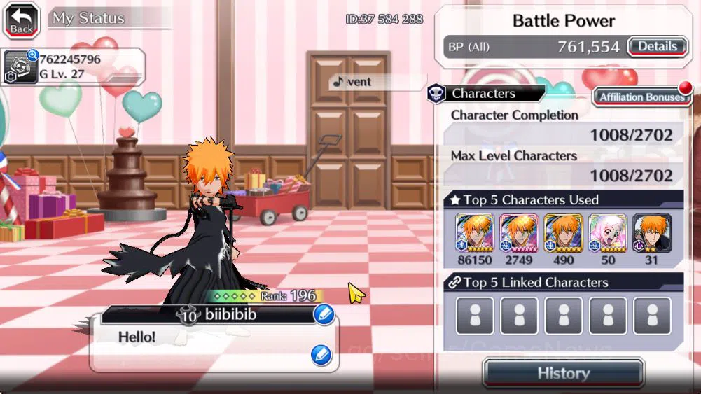 Bleach: Brave Souls Accounts Mid-Tier [GLOBAL]52K Orb|Valentine2026(Yachiru,Rukia),Ichigo 10th Anniv,Byakuya 3