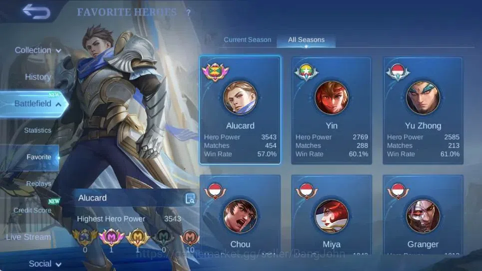 Mobile Legends: Bang Bang Accounts Global|Skin 158|Expert|Collector Natalia|Collab Ba image 12