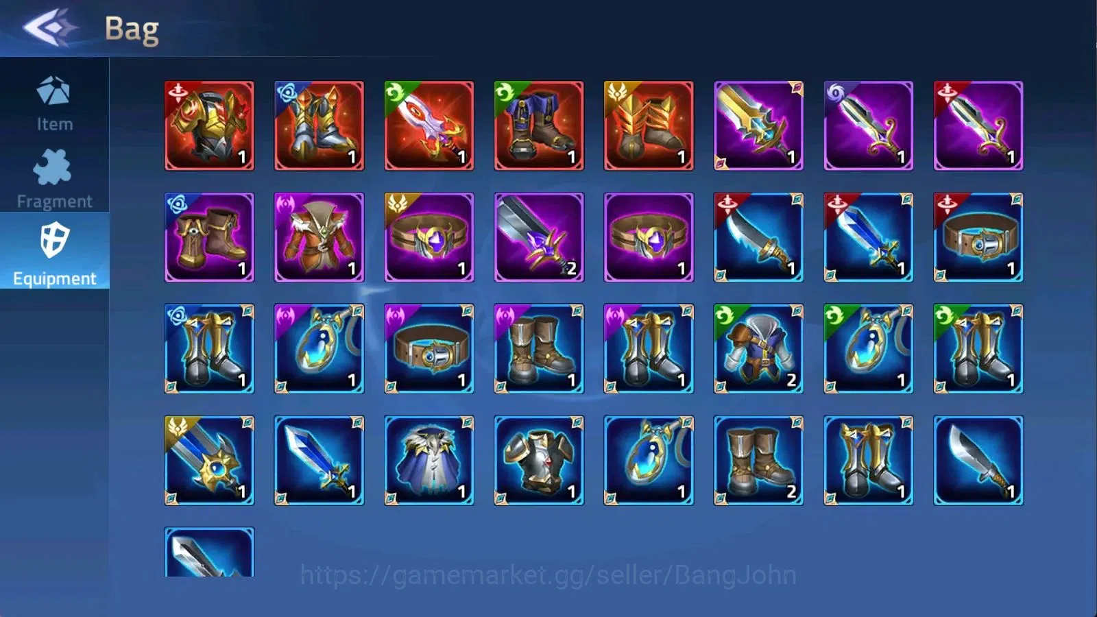 Mobile Legends: Adventure Accounts 70683| S70683 LV 88 13.4M POWER CAMP 50-1 3 UR Sku image 11