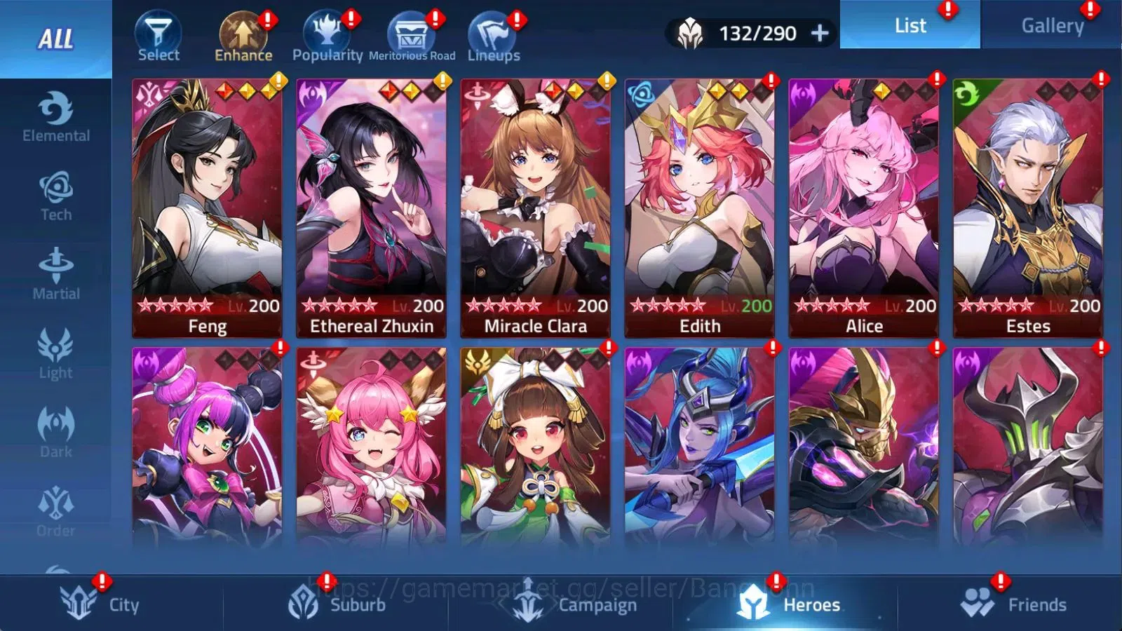 Mobile Legends: Adventure Accounts 70683| S70683 LV 88 13.4M POWER CAMP 50-1 3 UR Sku image 3