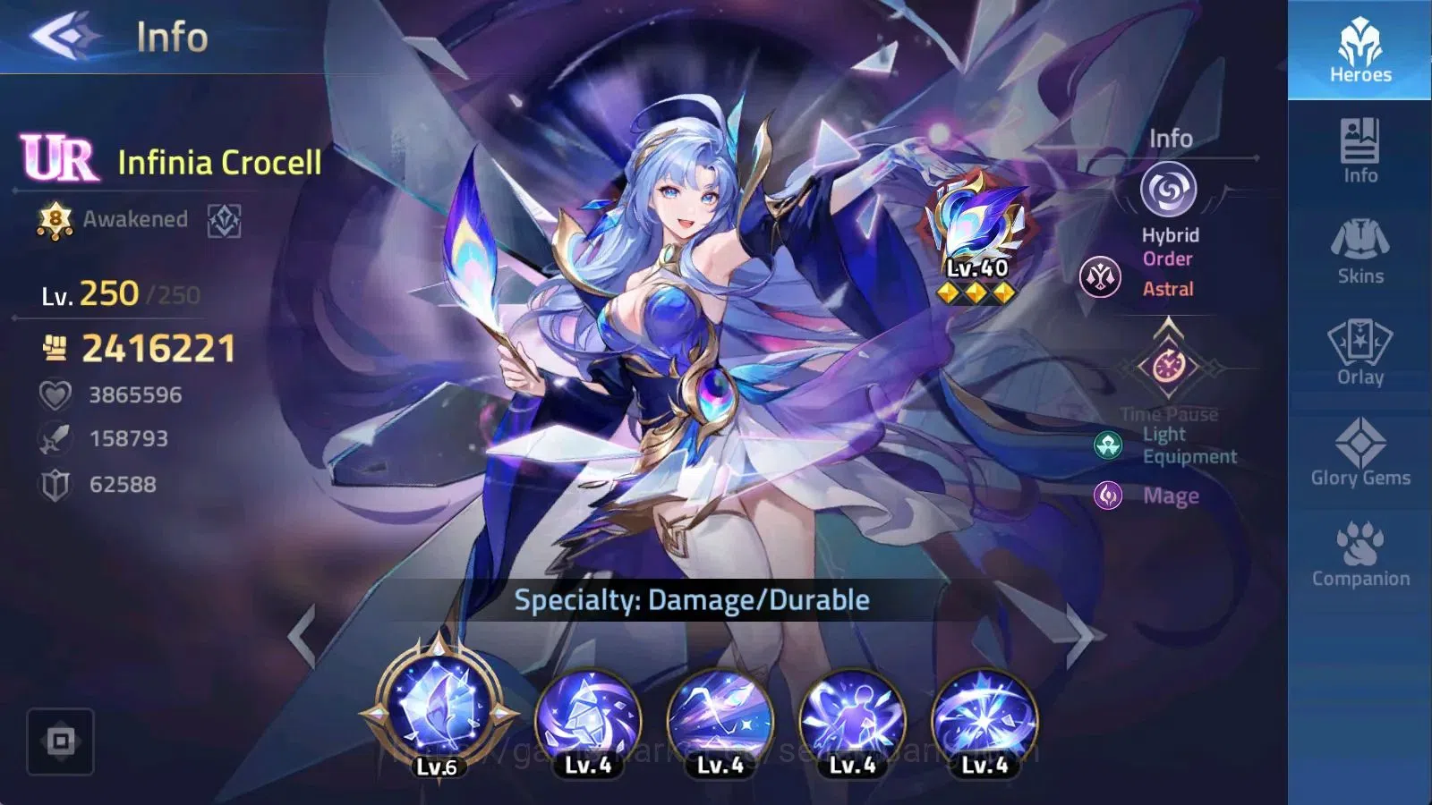 Mobile Legends: Adventure Accounts 70683| S70683 LV 88 13.4M POWER CAMP 50-1 3 UR Sku image 6