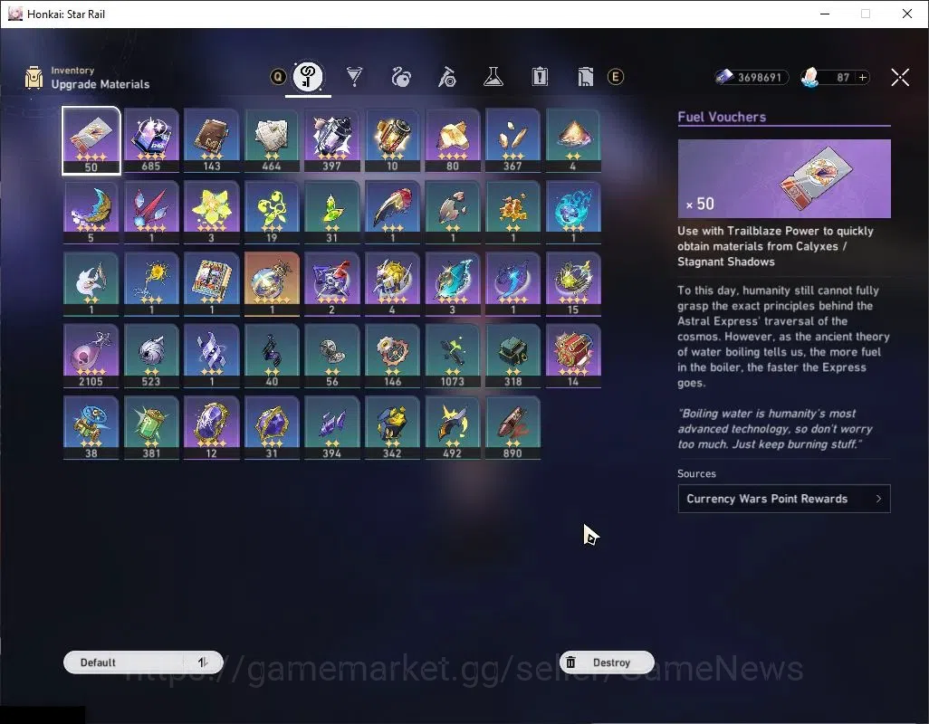 Honkai Star Rail Accounts Others Asia|TL 69|10 6