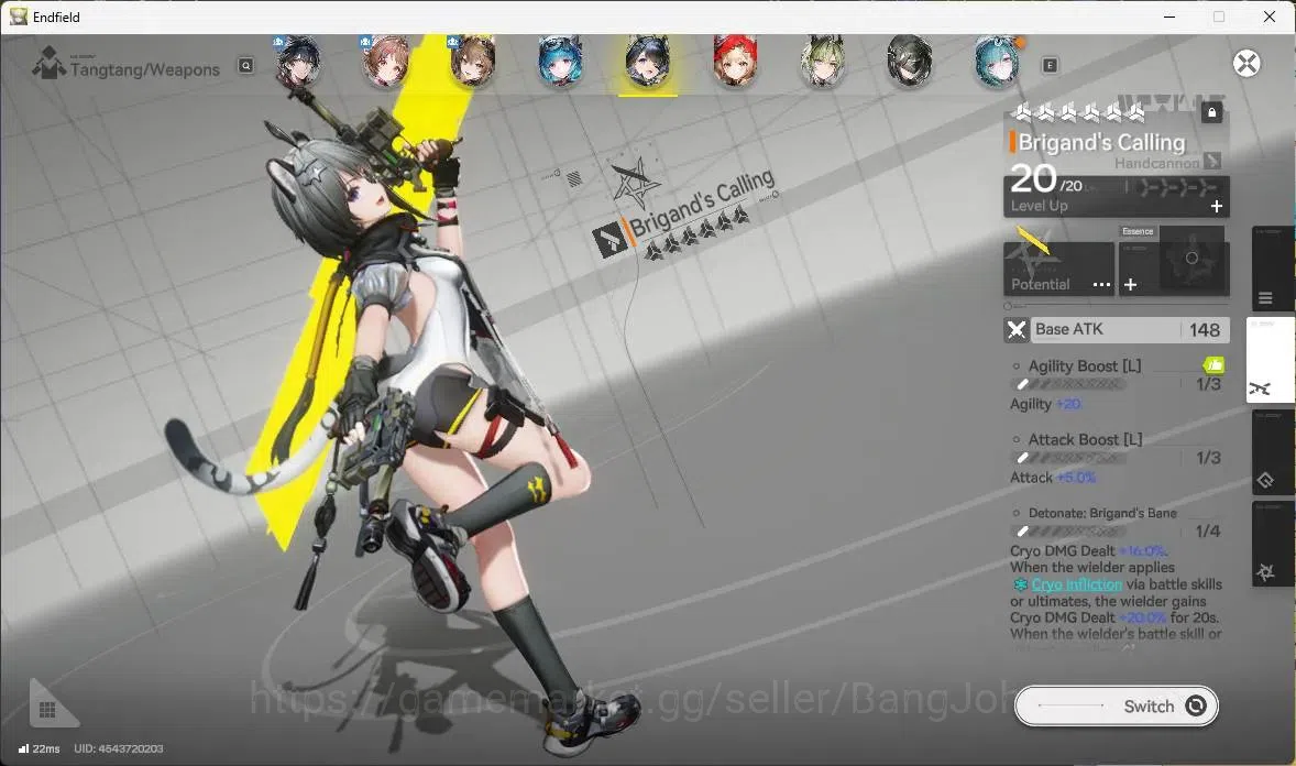 Arknights: Endfield Accounts Asia | Lv 47|4 Limit+3Sign|Laevatain,Gilberta,Tang image 7