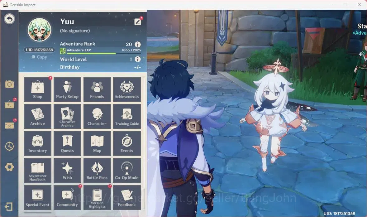 Genshin Impact Accounts ASIA | AR 20 | Starter |1 5*Limit Nicole|2 5*Stand image 15
