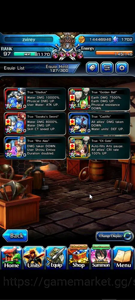 Grand Summoners Accounts Global|Rank 97|1,7k cc|9 Ascend+4 TW|[Roy,Okarun,E image 4
