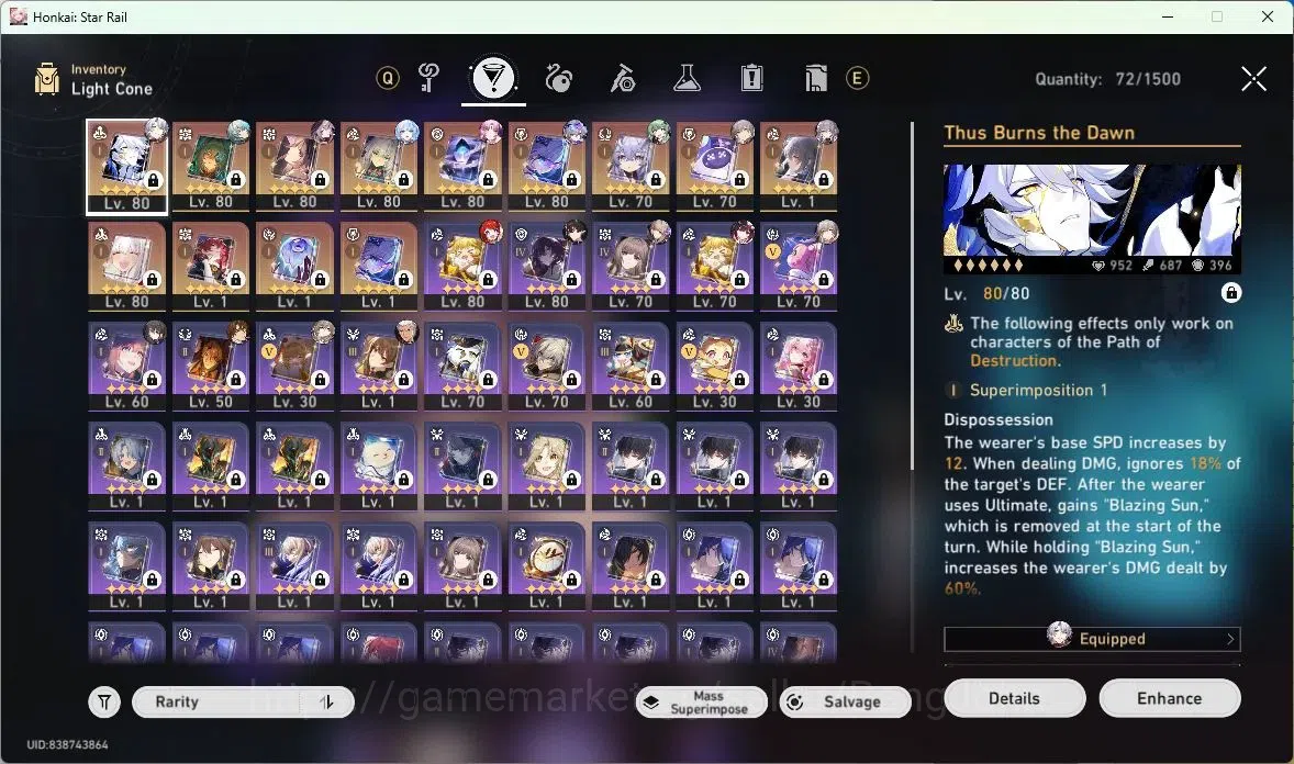 Honkai Star Rail Accounts ASIA | TL 67 | 13 LIMIT | SILVER WOLF | YAO GUANG  image 11