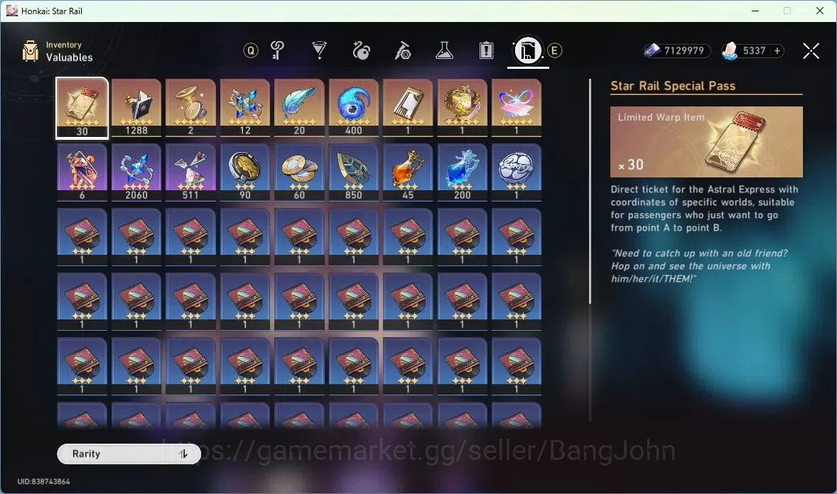 Honkai Star Rail Accounts ASIA | TL 67 | 13 LIMIT | SILVER WOLF | YAO GUANG  image 6