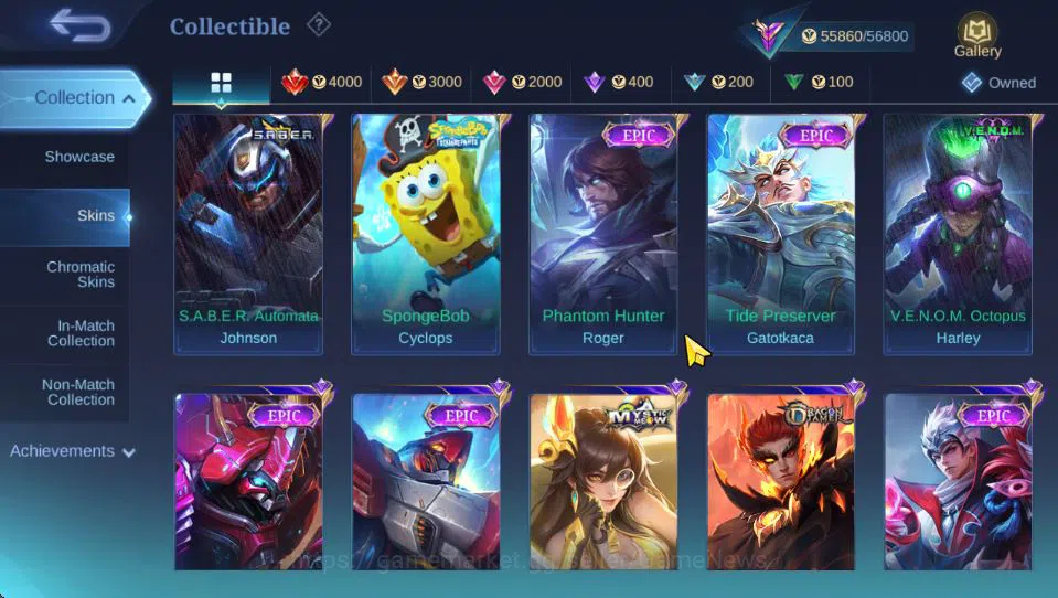 Mobile Legends: Bang Bang Accounts Hero 120|Skin 201|Roger MetroZero,Granger PRIME,Fl image 5