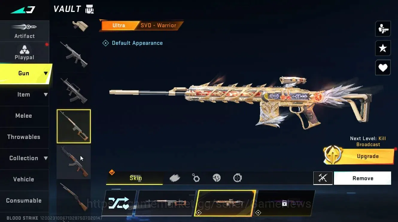 Blood Strike Accounts Collab Skin ASIA|Collab 7DS [AK47-Rhitta, QBZ95-Darkness]|ULTRA [ETHAN,FN2000,SVD,SPEAR]|Limited 10