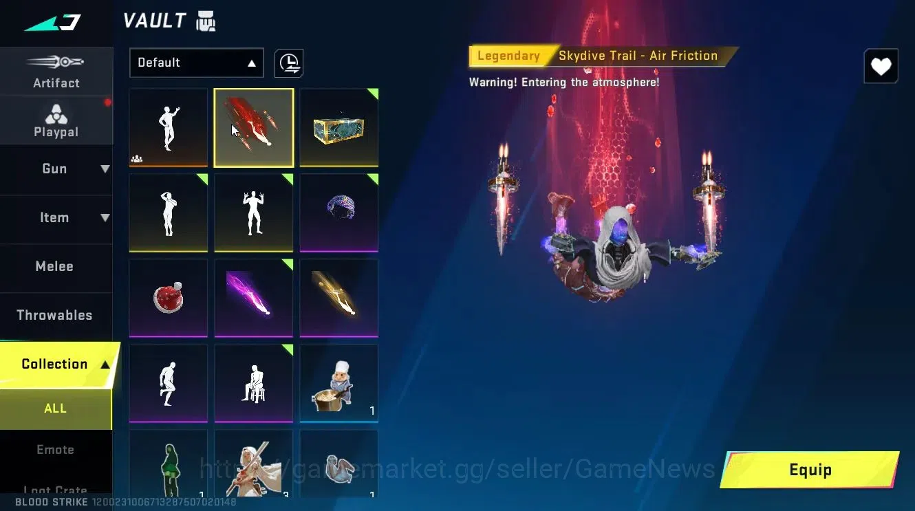 Blood Strike Accounts Collab Skin ASIA|Collab 7DS [AK47-Rhitta, QBZ95-Darkness]|ULTRA [ETHAN,FN2000,SVD,SPEAR]|Limited 16