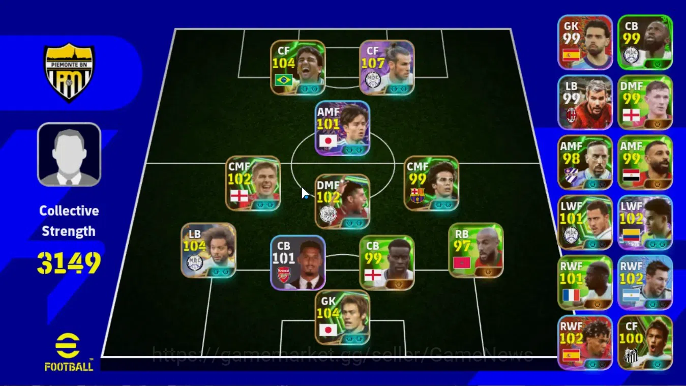 eFootball Accounts Android|Collab Naruto(Gareth Bale,Marcelo),Epic Be image 1