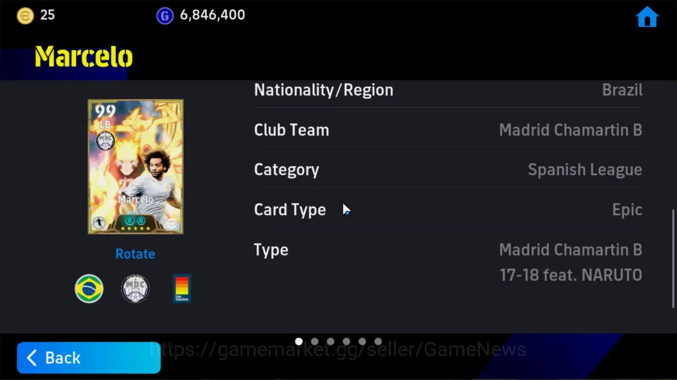 eFootball Accounts Android|Collab Naruto(Gareth Bale,Marcelo),Epic Be image 10