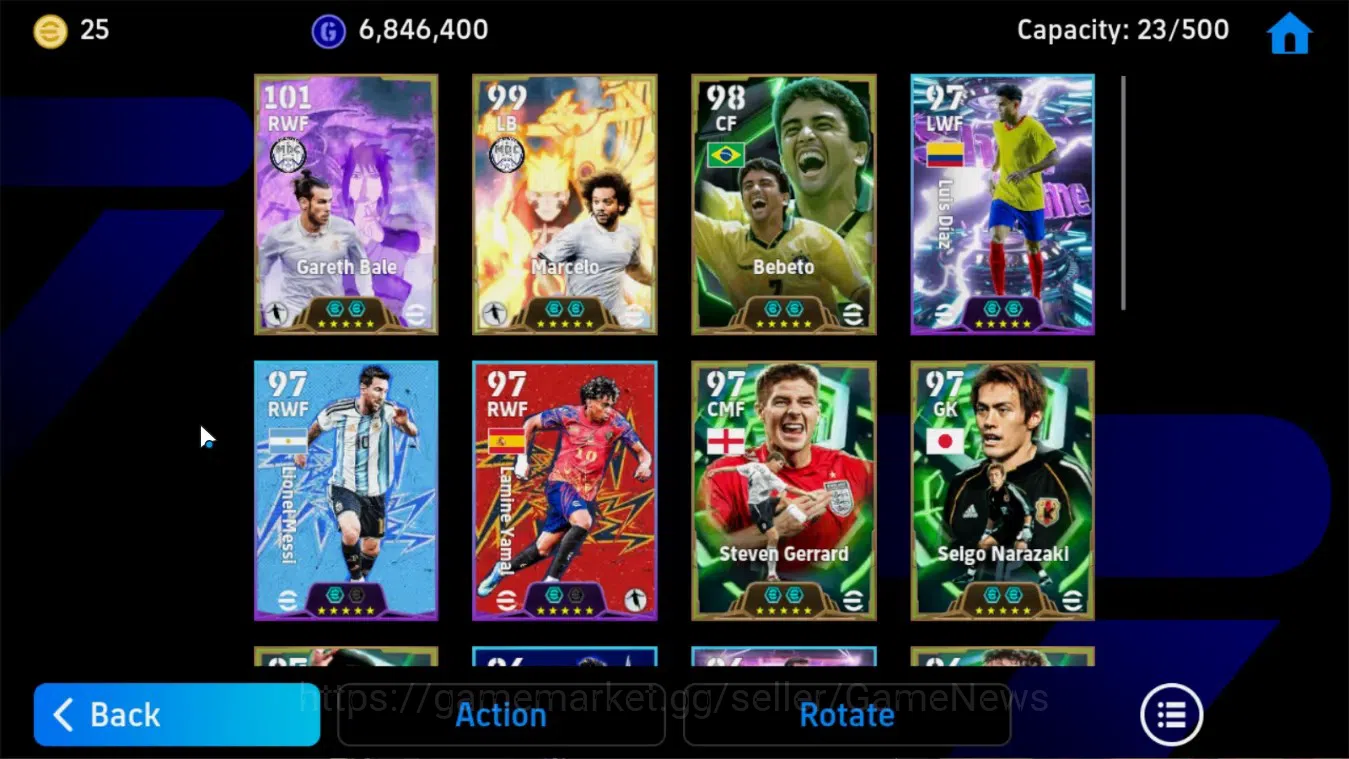 eFootball Accounts Android|Collab Naruto(Gareth Bale,Marcelo),Epic Be image 6