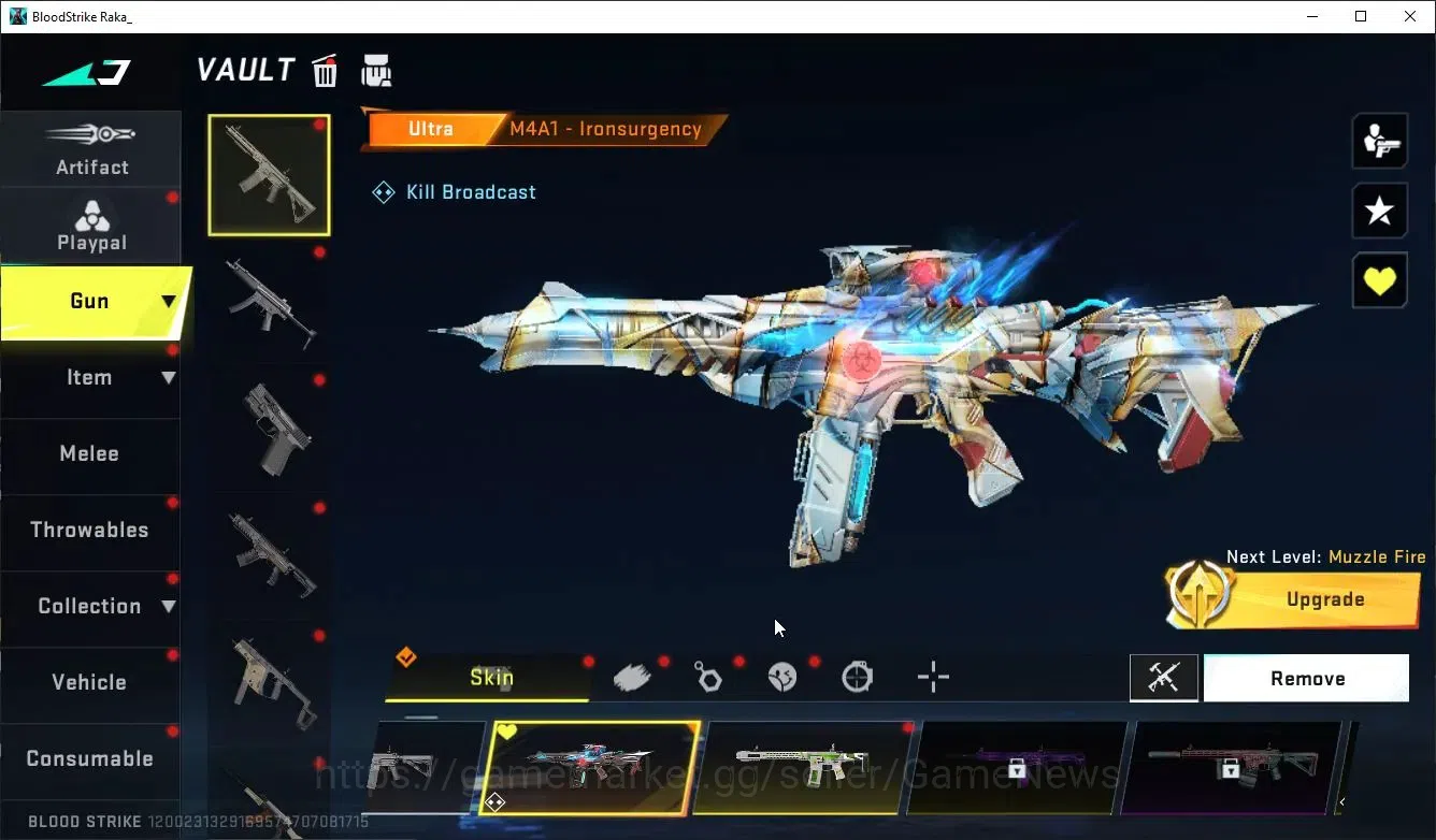 Blood Strike Accounts Collab Skin ASIA|ETERNAL KALA-Whisper+9 ULTRA[ Nacho-PitchStrike,UMP45,AUG,INP9,Etc]|Collab BLEACH 15