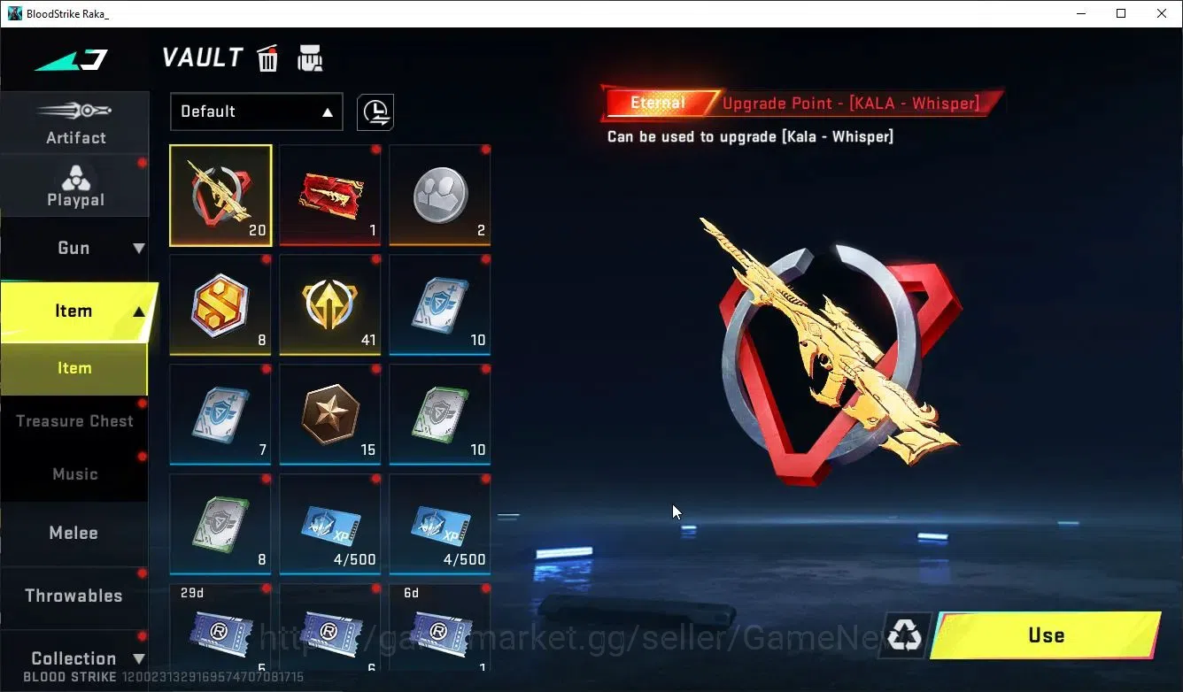 Blood Strike Accounts Collab Skin ASIA|ETERNAL KALA-Whisper+9 ULTRA[ Nacho-PitchStrike,UMP45,AUG,INP9,Etc]|Collab BLEACH 16