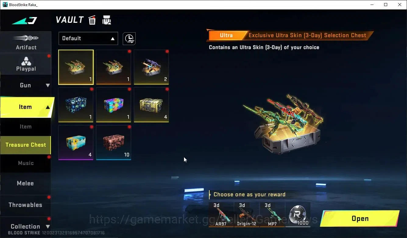 Blood Strike Accounts Collab Skin ASIA|ETERNAL KALA-Whisper+9 ULTRA[ Nacho-PitchStrike,UMP45,AUG,INP9,Etc]|Collab BLEACH 18