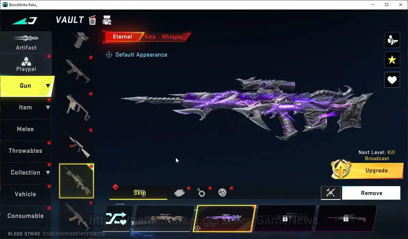 Blood Strike Accounts Collab Skin ASIA|ETERNAL KALA-Whisper+9 ULTRA[ Nacho-PitchStrike,UMP45,AUG,INP9,Etc]|Collab BLEACH 8