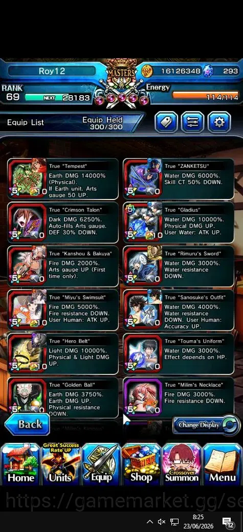Grand Summoners Accounts Global|Rank 69|293 cc|14 Ascend+8 TW|[Ultimate Roy image 4