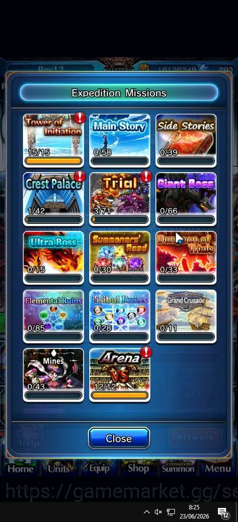 Grand Summoners Accounts Global|Rank 69|293 cc|14 Ascend+8 TW|[Ultimate Roy image 7
