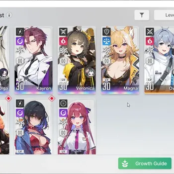 Chaos Zero Nightmare Accounts GLOBAL|Lv25| 4 SSR (Olga,Veronica,Magna,Kayron)+5 SR (Mika,Beryl,Tressa M2,Rei M1,Owen)|Log