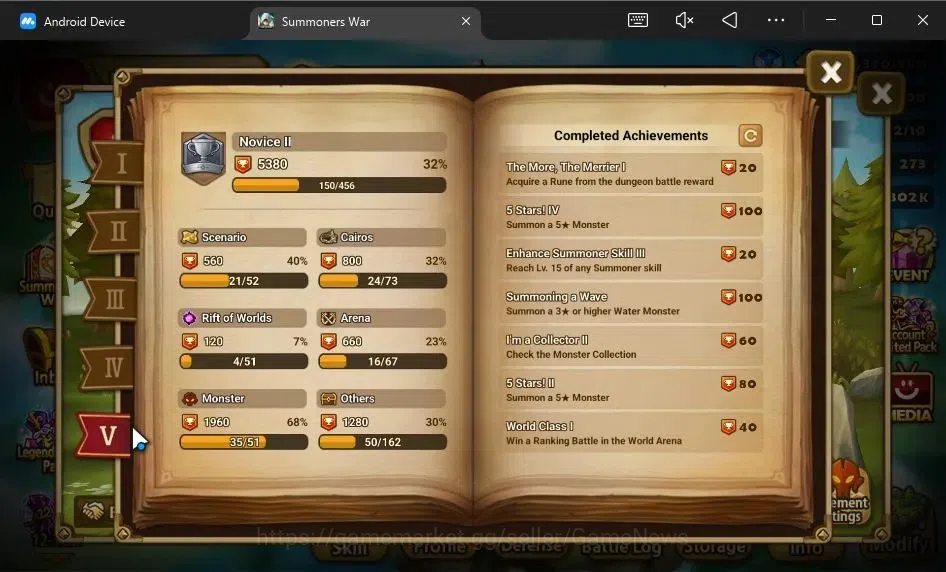 Summoners War: Sky Arena Accounts GLOBAL Lv 100|1 LD[Werner]|17 Total NB5[Gandalf Wa image 7
