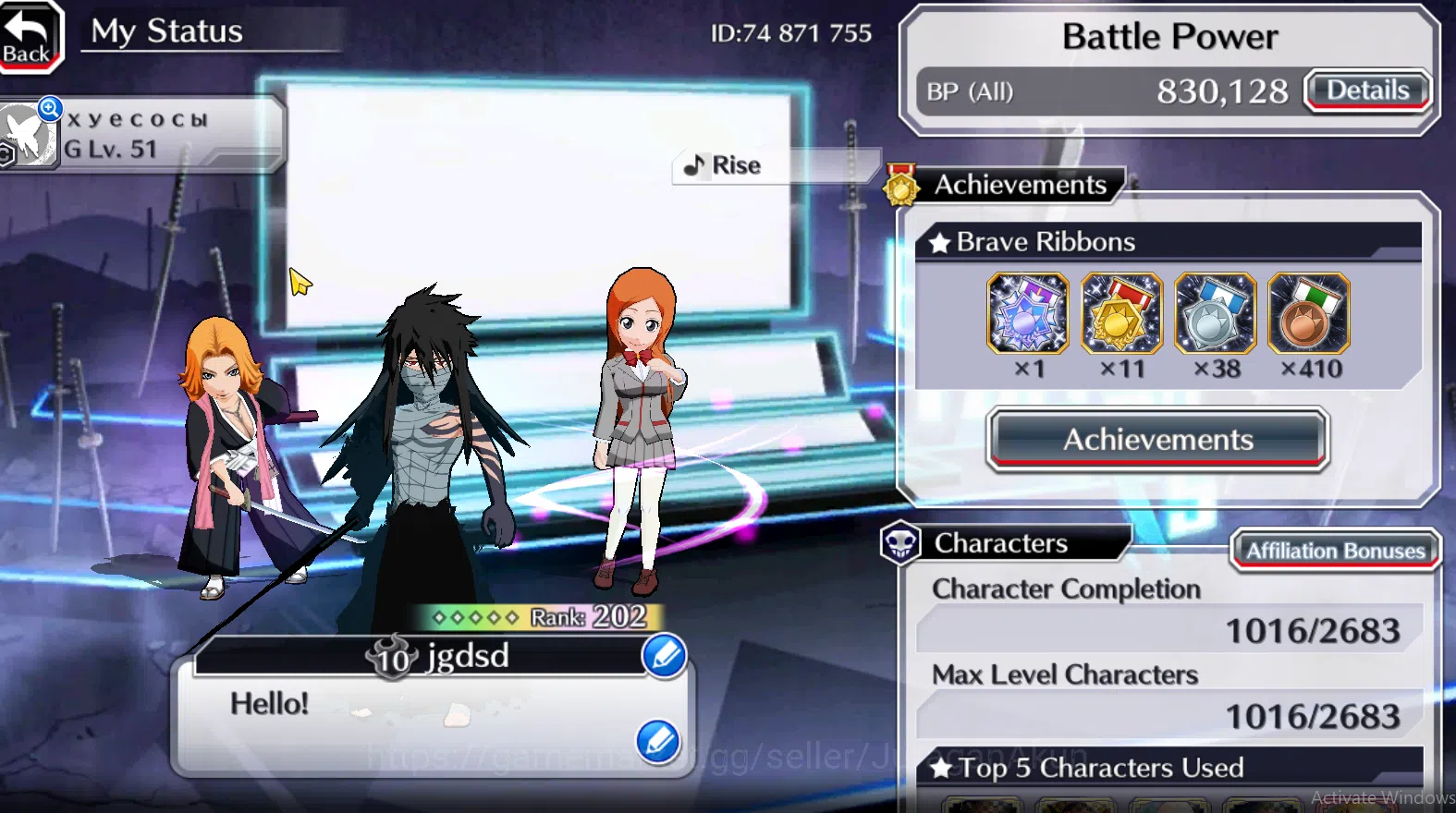 Bleach: Brave Souls Accounts [GLOBAL]50K Orb|Kenpachi+Ichigo 9th,Ikkaku+Shunsui image 3