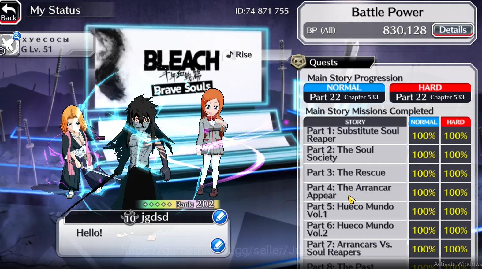 Bleach: Brave Souls Accounts [GLOBAL]50K Orb|Kenpachi+Ichigo 9th,Ikkaku+Shunsui image 6