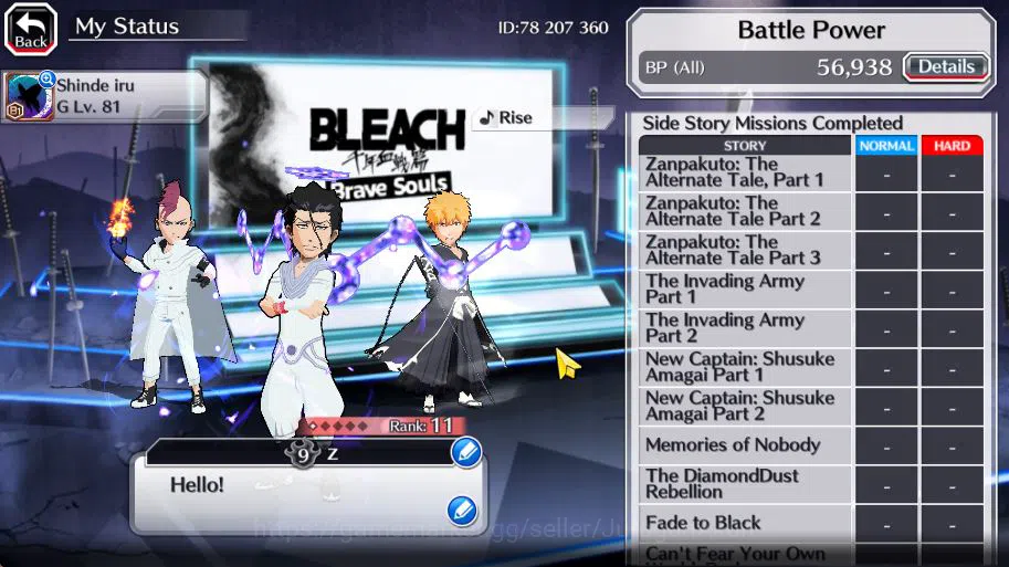 Bleach: Brave Souls Accounts [GLOBAL]6K Orbs+Fresh All Story|TYBW25(Askin,Ichig image 4