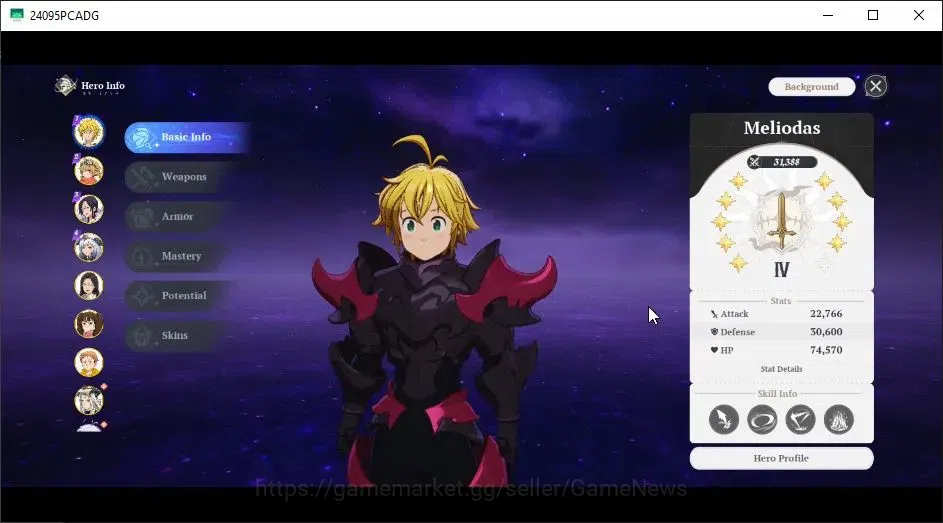 The Seven Deadly Sins: Origin Accounts SEA|Lvl 45|8 SSR|MeliodasP9,DaisyP4,MerlinP7,Manni image 3