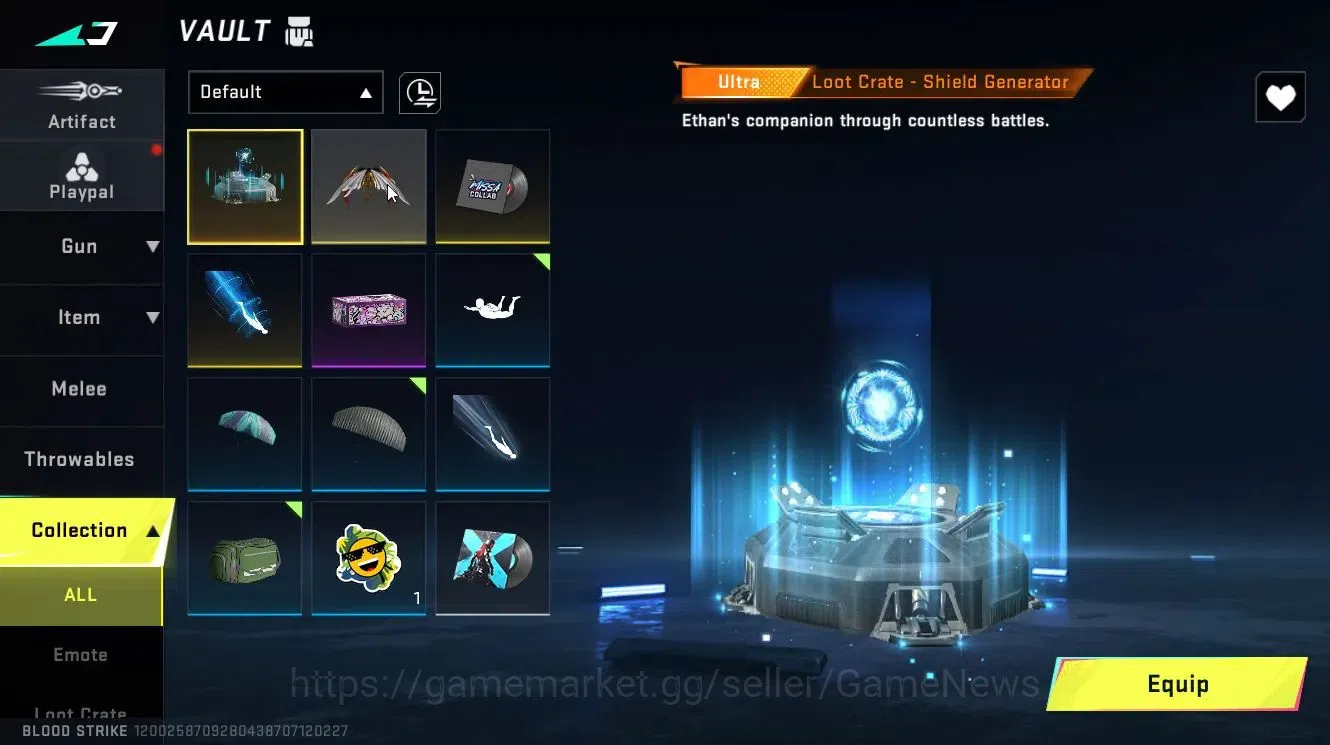 Blood Strike Accounts Rare Skin ASIA|ETERNAL M4A1-Blight's Embrace Lv3|Collab OPM Saitama Parachute|Legendary 9
