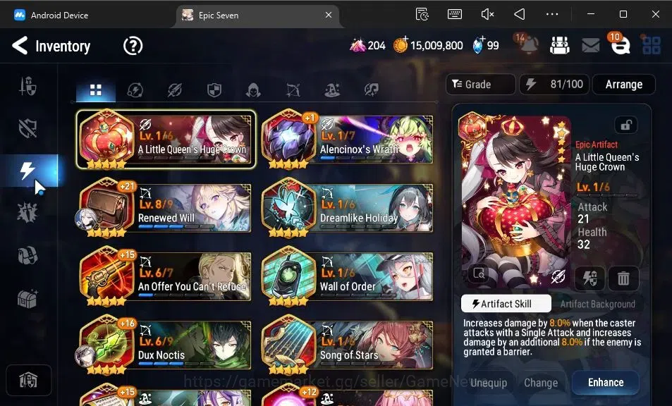 Epic Seven Accounts GLOBAL Unverif|13 ML(BArunka,Har setti,Belian,Etc) image 14