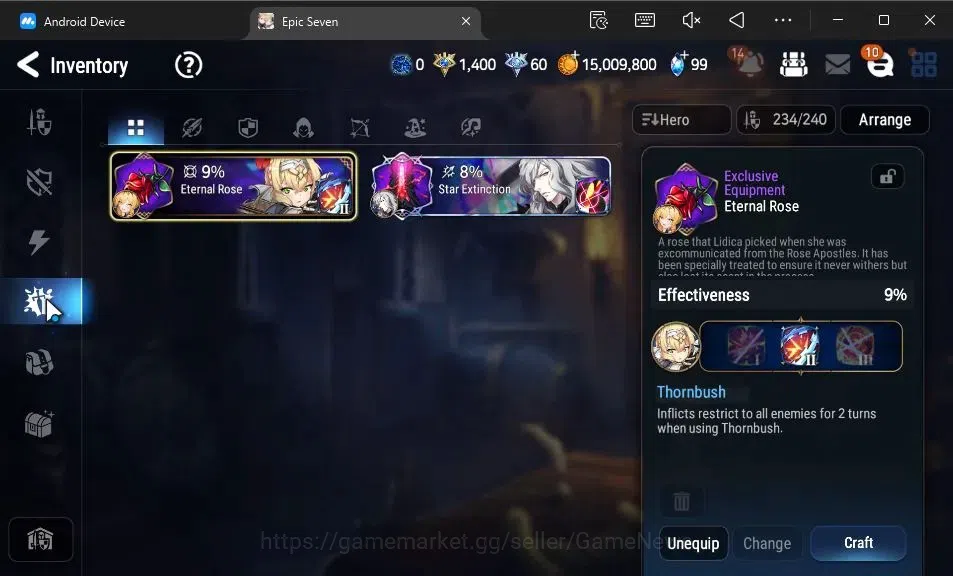Epic Seven Accounts GLOBAL Unverif|13 ML(BArunka,Har setti,Belian,Etc) image 15