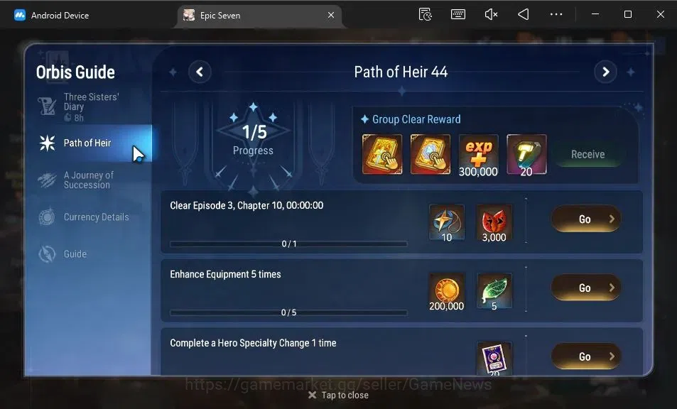 Epic Seven Accounts GLOBAL Unverif|13 ML(BArunka,Har setti,Belian,Etc) image 3
