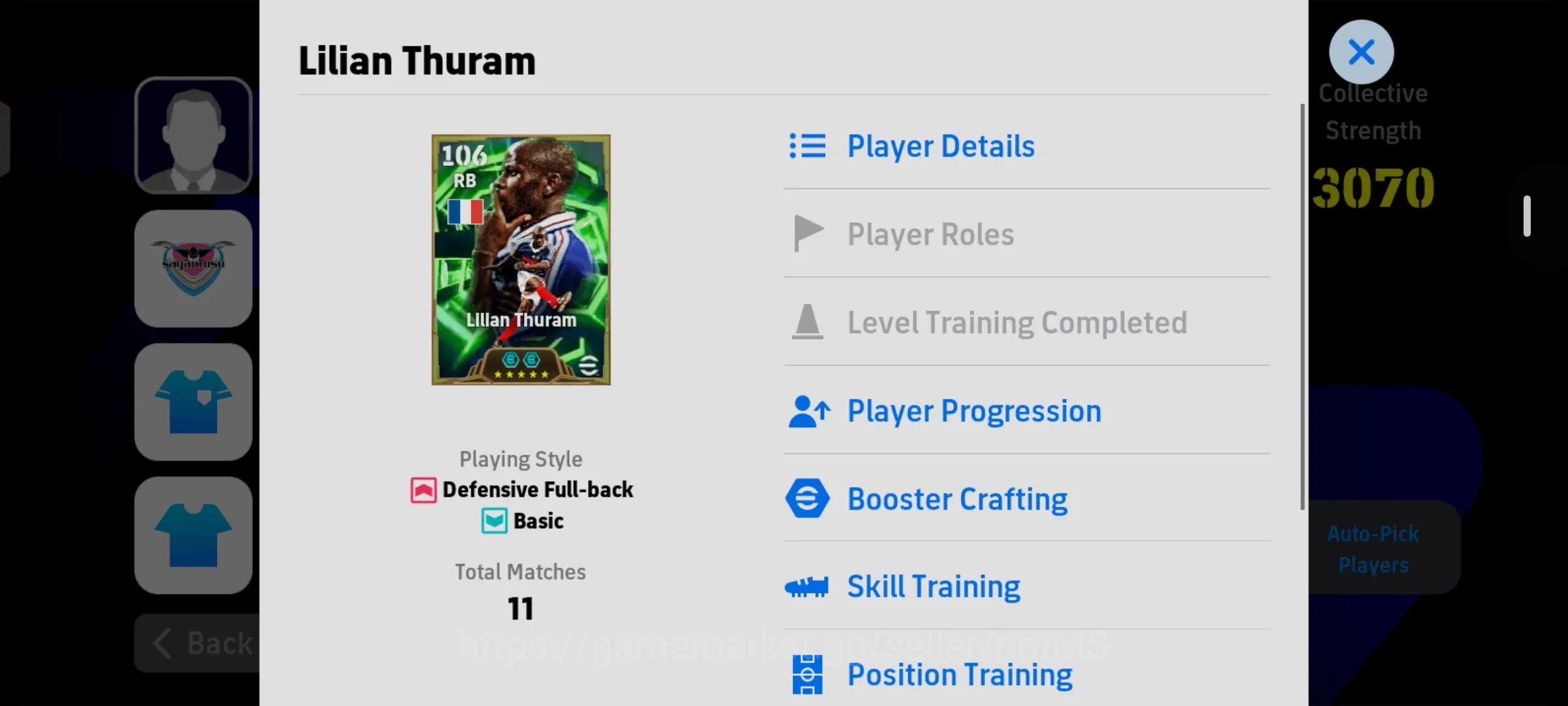 eFootball Accounts Legends & Iconic Players Efootball Collective Strength 3070 - Lilian Thuram 106 - Yamal 102 - Ready To 1